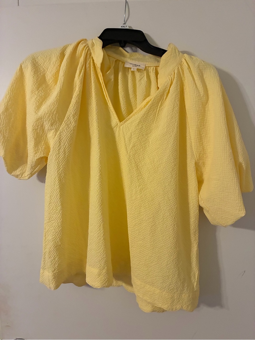 Yellow Textured Shirt-Umgee